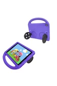 Apple Ipad 10.2 (9.NESİL) Heptekiletişim Wheel Car Tekerlek Standlı Tablet Eva Silikon Kılıf-mavi - 2