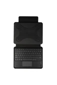 8" Inç Universal Tüm Modellere Uyumlu Border Bluetooh Bağlantılı Standlı Klavyeli Tablet Kılıfı - 4