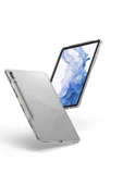 Galaxy Tab S8 Kılıf  Uyumlu Zore Tablet Süper Silikon Kapak-Renksiz - 4