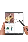 Samsung Galaxy Z Fold 5 Dokunmatik Kalem Alüminyum Alaşım ve Silikon Malzeme Birleşimi (C-Pen) - 3