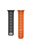 Apple Watch Ultra 49mm Heptekiletişim Krd-124 Silikon Kordon Strap Kayış-açık Yeşil-starlight - 2
