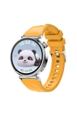 Huawei Gt4 41mm Heptekiletişim Krd-129 18mm Silikon Kordon Strap Kayış-sarı - 1