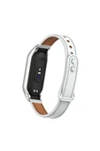Xiaomi Mi Band 7 Deri Kordon Metal Tokalı Tasarım (KRD-68) - 4