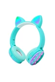RGB Led Işıklı Kedi Kulağı Band Tasarımı Katlanabilir Kulak Üstü Bluetooth Kulaklık (CXT-950) - 1