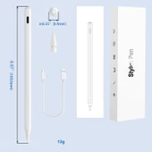 Dokunmatik Tablet Kalemi Yeni Seri Pencil 16 Stylus - Beyaz - 4