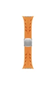Apple Watch 10 46mm KRD-127 Metal Tokalı Silikon Kordon-Kırmızı - 5