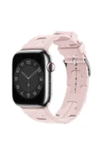 Apple Watch 2/3/4/5/6/7/8/se/ultra/nike 42mm 44mm 45mm 49mm Uyumlu Silikon Kordon Tasarım (KRD-92) - 1