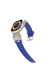 Watch 2/3/4/5/6/7/8/9/se/ultra/nike Uyumlu 42mm 44mm 45mm 49mm Metal Başlıklı Kordon (KRD-108) - 3