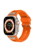 Apple Watch 2/3/4/5/6/7/8/9/se/ultra/nike 42mm 44mm 45mm 49mm Metal Kordon Tasarım (KRD-117) - 1