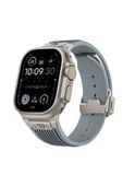 Apple Watch 2/3/4/5/6/7/8/9/se/ultra/nike 42mm 44mm 45mm 49mm Silikon Kordon Tasarım (KRD-113) - 4