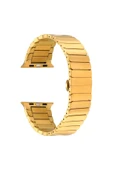 Apple Watch 7 41mm Kordon Krd-79 Metal Strap Kayış Clo- Gri - 4