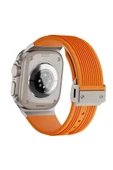 Apple Watch 2/3/4/5/6/7/8/9/se/ultra/nike 42mm 44mm 45mm 49mm Silikon Kordon Tasarım (KRD-113) - 3