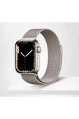 Apple Watch 7 41mm Krd-01 Metal Heptekiletişim Kordon-derin Mor - 2