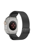 Apple Watch 2/3/4/5/6/7/8/9/se/ultra/nike 42mm 44mm 45mm 49mm Metal Hasır Kordon (KRD-107) - 3