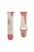 Watch 2/3/4/5/6/7/8/se/ultra/nike 42mm 44mm 45mm 49mm Silikon Kordon Tasarım (KRD-62) Uyumlu - 3