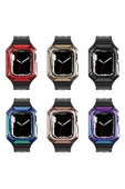 Watch 2/3/4/5/6/7/8/se/ultra/nike 42mm 44mm 45mm 49mm Silikon Kordon Kasa Koruyuculu (KRD-88) - 3