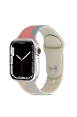 Watch 2/3/4/5/6/7/8/se/ultra/nike 42mm 44mm 45mm 49mm Silikon Kordon Tasarım (KRD-62) Uyumlu - 2