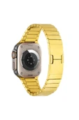 Apple Watch 2/3/4/5/6/7/8/se/ultra 49mm 44mm 45mm 42mm Metal Kordon Çizgi Tasarım (krd-82) - 4
