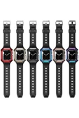 Watch 2/3/4/5/6/7/8/se/ultra/nike 42mm 44mm 45mm 49mm Silikon Kordon Kasa Koruyuculu (KRD-88) - 4