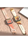 Watch 2/3/4/5/6/7/8/se/ultra/nike 42mm 44mm 45mm 49mm Silikon Kordon Tasarım (KRD-62) Uyumlu - 5