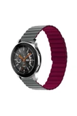 Samsung Galaxy Watch 42mm Mıknatıslı Kordon Çift Renk Tasarım (KRD-52) - 2