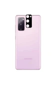 Samsung Galaxy S20 FE Kamera Lens Koruyucu Siyah Çerçeveli Korunaklı (3D K.C) Siyah - 2