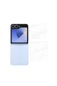 Galaxy Z Flip 6 uyumlu 2in1 Cam Ekran Koruyucu-Şeffaf - 1