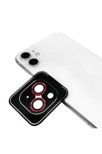 Apple iPhone 12 Safir Kamera Lens Koruyucu (KOLAY TAKMA APARATLI) CL-11 Gümüş - 1