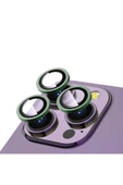 Iphone 13 Pro Safir Kamera Lens Koruyucu -kolay Takma Aparatlı! Cl-12 Yeşil - 2