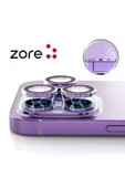 Iphone 14 Uyumlu Safir Kamera Lens Koruyucu (kolay Takma Aparatlı) Cl-12 Gümüş - 3