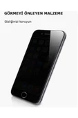 iPhone SE 2022 Hayalet Ekran Koruyucu Tam Kaplayan Kavisli Tasarım (Z-KOR-PRİVACY) Siyah - 4