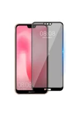 Huawei P20 Pro Hayalet Ekran Koruyucu Temperli Tam Kaplayan Tasarım (New 5D Privacy) Siyah - 1