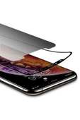 iPhone XS Max 6.5 Hayalet Ekran Koruyucu Tam Kaplayan Kavisli Tasarım (Z-KOR-PRİVACY) Siyah - 2