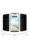 Huawei P20 Pro Hayalet Ekran Koruyucu Temperli Tam Kaplayan Tasarım (New 5D Privacy) Siyah - 3