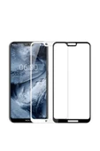 Nokia X6 Ekran Koruyucu Kırılmaya Dayanıklı Cam Koruyucu (Muzy-5d) Beyaz thumbnail 2