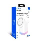 Acl 3in1, 15 Watt Katlanabilir Wireless Şarj Standı AW13 - 1