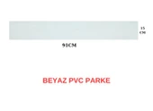 Renkli Duvarlar 5m2 Alan Kaplar Beyaz Model Pvc Floor Yapışkanlı Sudan Etkilenmeyen PVC Yer Döşeme Parkesi PARKE-P12 thumbnail 4