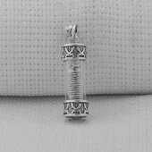 Çift Zülfikar Kılıç Tasarımlı Cevşen-i Kebir 925 Ayar Gümüş Kolye Ucu thumbnail 1