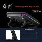 IETS GT600 RGB Dizüstü Bilgisayar Soğutucu V2(RGB+HUB) - 7