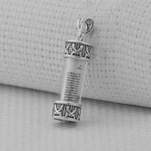 Çift Zülfikar Kılıç Tasarımlı Cevşen-i Kebir 925 Ayar Gümüş Kolye Ucu thumbnail 2