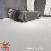 Renkli Duvarlar 5m2 Alan Kaplar Beyaz Model Pvc Floor Yapışkanlı Sudan Etkilenmeyen PVC Yer Döşeme Parkesi PARKE-P12 thumbnail 2