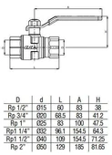 Eca İçme Suyu İçin Küresel Vana    2" - 2