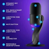 LOGİTECH G G733 LIGHTSPEED Kablosuz Oyuncu Kulaklığı - 9