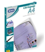MAS A4 CİLT KAPAĞI PP ŞEFFAF 100 LÜ 7740Ş - 1