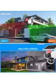O-KAM Sim Kartla Çalışan Yeni Kasa O-kam 3915 4g 6mp Ptz Dual Lens Güneş Panelli Solar Panaromik Kamera - 3