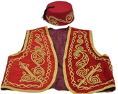 Damat Kına Gecesi Dondurmacı Osmanlı Yelek ve Fes Takımı - 1