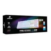 GameBooster G918 Fire Storm RGB Blue Switch Kablolu Mekanik Oyuncu Klavyesi Beyaz - 8