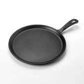 Lava Döküm Yuvarlak Pizza Krep Pankek Tavası Çap 26cm. Döküm Demir Yekpare Saplı (TEŞHİR) - 3