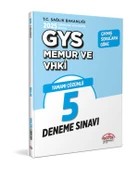 Editör Yayınevi 2025 T.C. Sağlık Bakanlığı Memur VHKİ Tamamı Çözümlü 5 Deneme Sınavı - 1