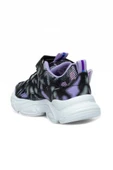 Alessio 034-25 Simli Kelebek Kız Çocuk Sneaker Lila Siyah Beyaz 31-35 - 3